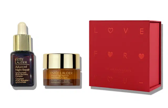 雅诗兰黛 第五代小棕瓶熬夜眼霜+第七代小棕瓶精华液 修护淡纹紧致 小棕瓶眼霜精华心意至上套装