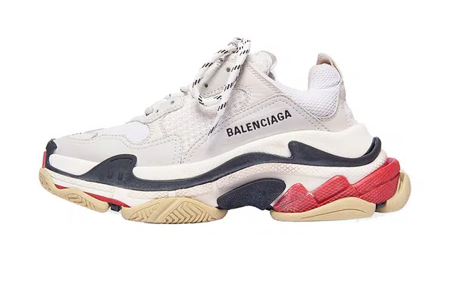 Balenciaga Triple S White Red Black