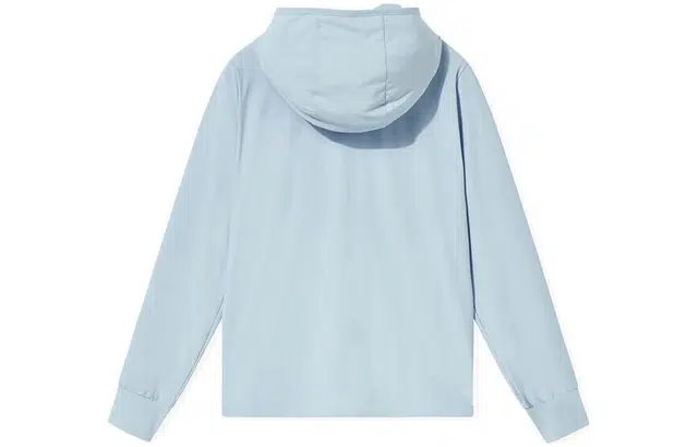 乔丹 纯色冰肤薄款户外连帽防晒服 女款 梦幻蓝