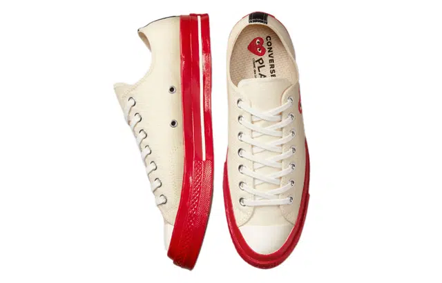 Comme des Garçons PLAY x Converse Chuck Taylor All Star 1970s OX White Red