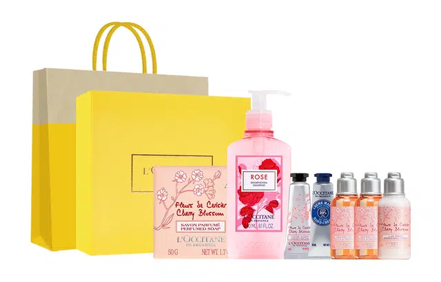 欧舒丹 洗护套装玫瑰之心洗发水香氛香皂套装 清洁滋润保湿伴手礼