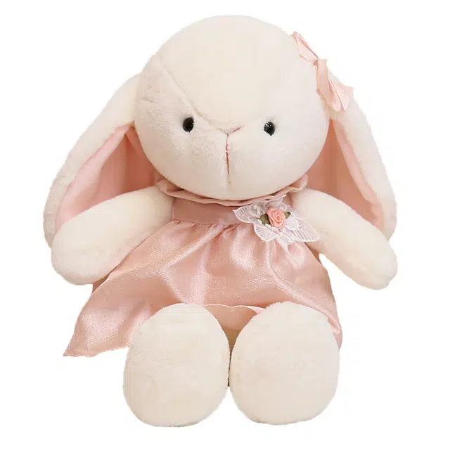 豪伟达 萌萌兔 呆萌可爱小兔子 玩偶 毛绒公仔