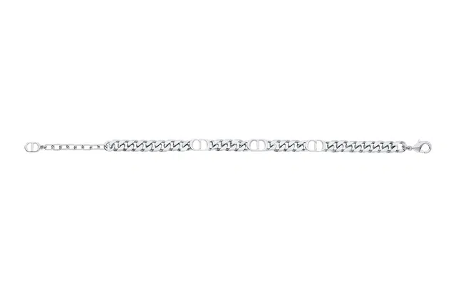 DIOR CD ICON Bracelet Silver Brass Chain