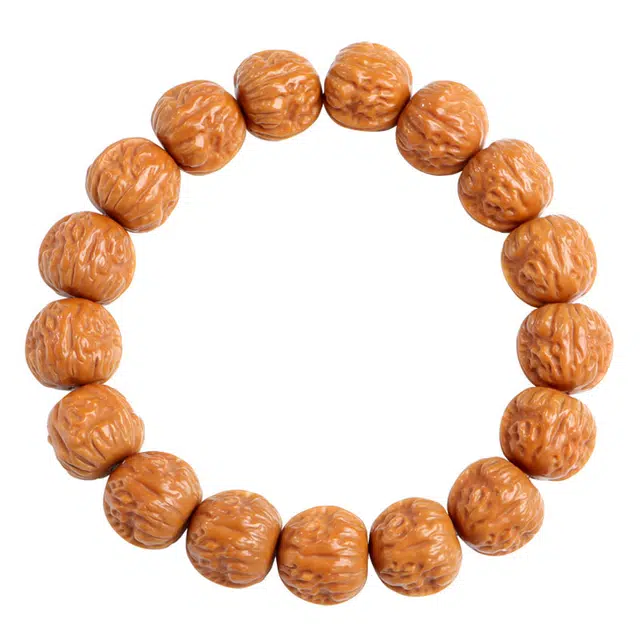 月印百川 雕刻蛤蟆头国风念珠文玩首饰 平安纳福转运佛珠 猴头核桃 核桃类手串 男女同款情侣款 礼盒