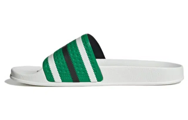 adidas Adilette Green White Black