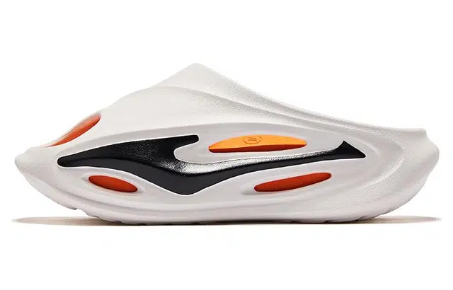 鸿星尔克 芷境 奇弹 洞洞鞋 运动拖鞋 正黑橙