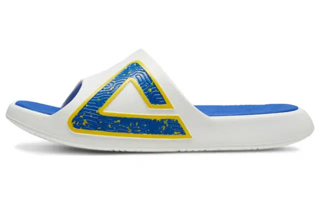 匹克 国创系列 态极拖鞋 鸳鸯配色 潮流休闲出街百搭 缓震软弹防滑耐磨 运动拖鞋 男款 白橙