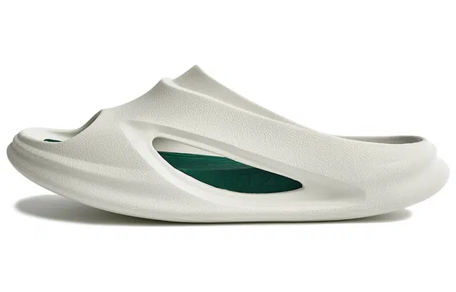 玲吾玖二 休闲百搭防滑  运动拖鞋 男女同款 带点绿