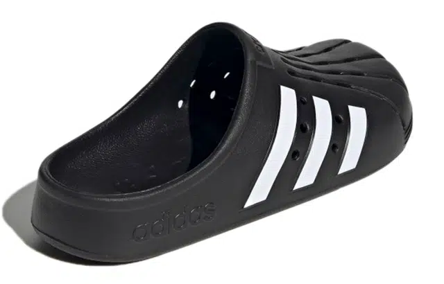 adidas Adilette Clogs Black White