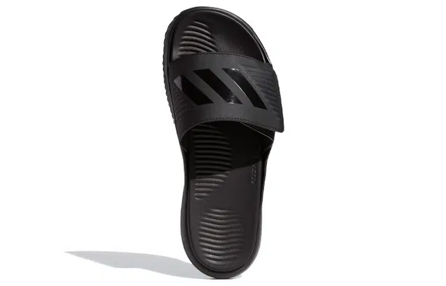 adidas AlphaBounce Black Slides Sandals