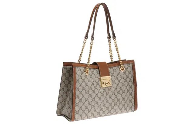 GUCCI Padlock Logo Tote