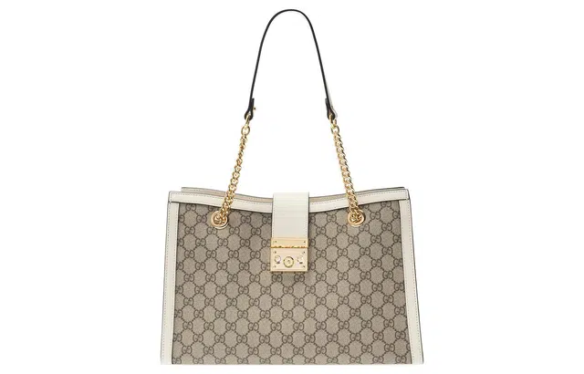 GUCCI Padlock Logo Tote
