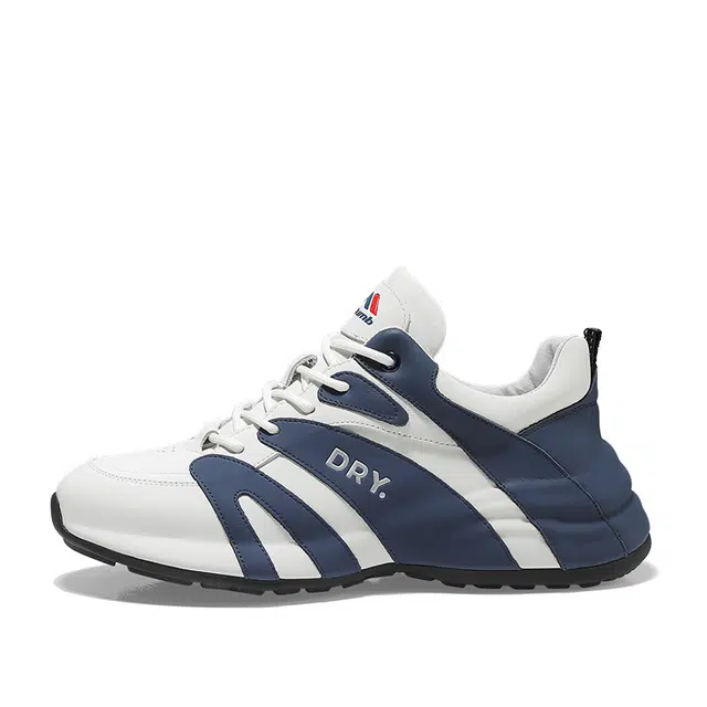 哥仑步 舒适百搭 防滑耐磨 低帮 生活休闲鞋 男款 白蓝