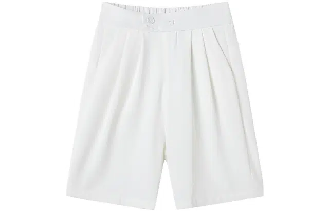 【dme】高腰纯色五分休闲短裤 女款