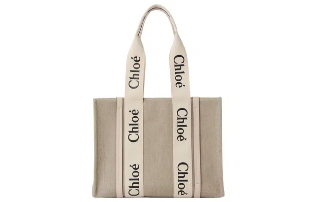 Chloe Woody Logo Tote