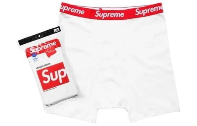 Supreme FW23 WEEK1 x Hanes FW23 BOXER BRIEFS (4 PACK) Logo 4