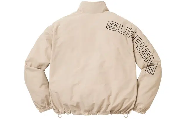 Supreme FW23 WEEK1 SPELLOUT EMBROIDERED TRACK JACKET Logo