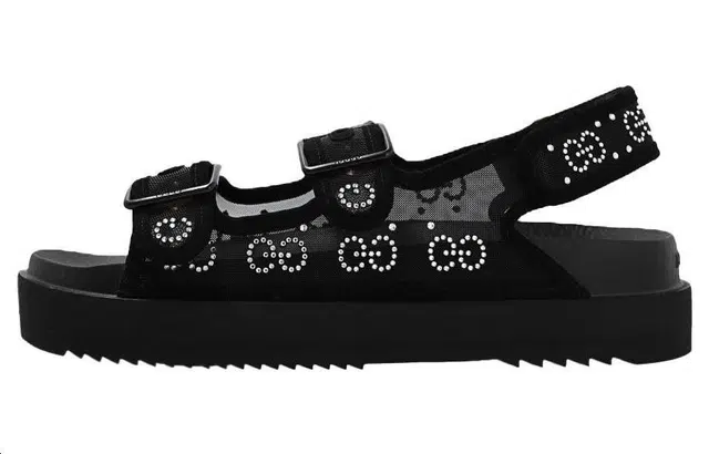 Gucci GG Black Sandals