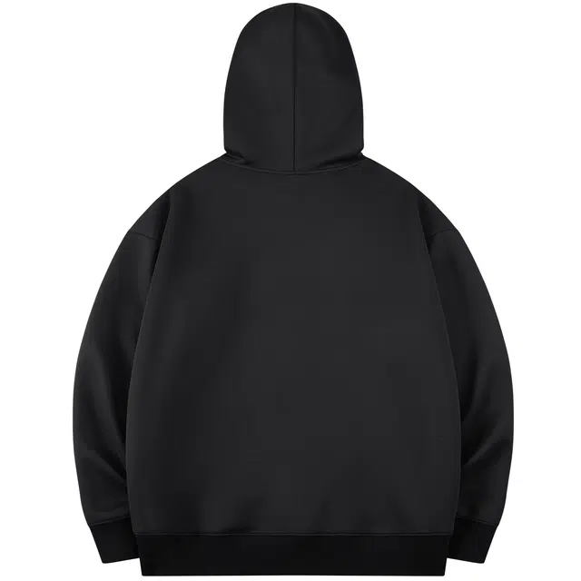 蜡笔小新 卡通小新头像标志字母印花宽松休闲套头连帽卫衣 男女同款