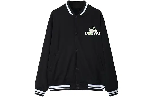 木村三社 山茶花字母印花宽松休闲棒球服 男女同款