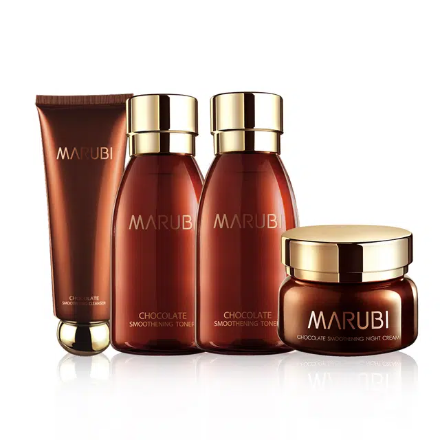 丸美 丝滑系列洁面水乳霜眼霜 旅行装 保湿补水 中样组合套装