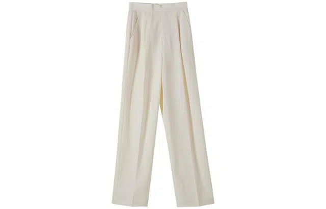 花栗鼠小姐 垂感直筒高腰显瘦西装裤 女款