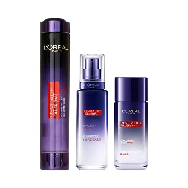 欧莱雅 填充淡纹膨润充盈膨润液套装 淡纹