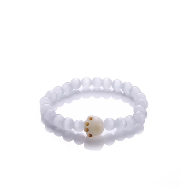 匠锁心玉 猫爪 小众设计 温婉气质 琉璃 玉石手串 女款