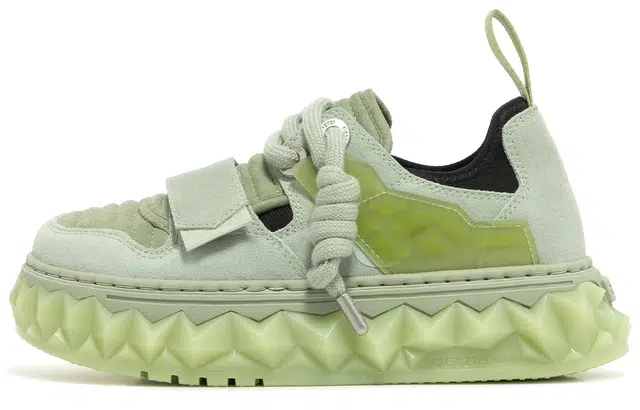 OETZI Low-Top Sneakers Grey Green