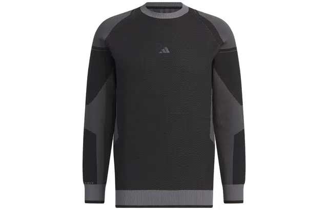 adidas Primeknit Round Neck Long Sleeve Pullover Sweater