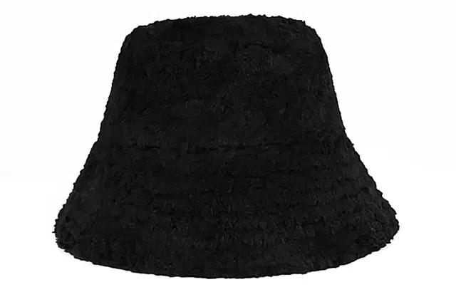 肯默 秋冬大帽檐羊羔毛盆帽   潮流百搭纯色 渔夫帽 男女同款情侣款