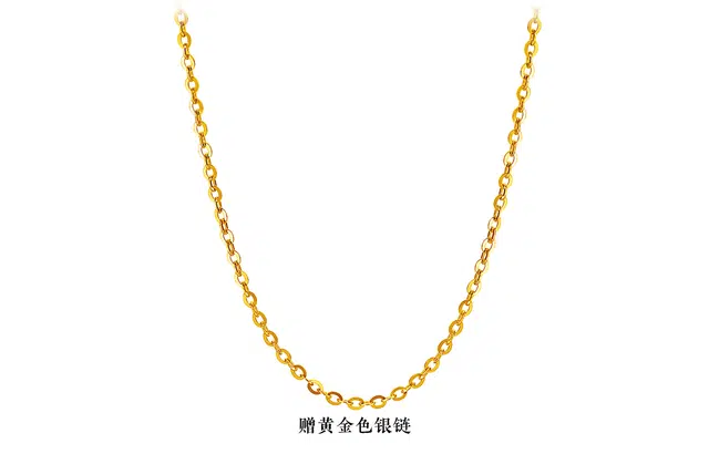 六福珠宝 金菠萝黄金吊坠女款珐琅工艺足金小吊坠 定价