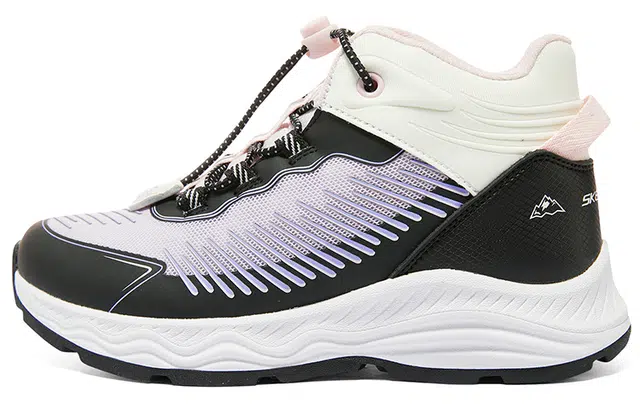 Skechers Girls Snow Boots Black Lavender