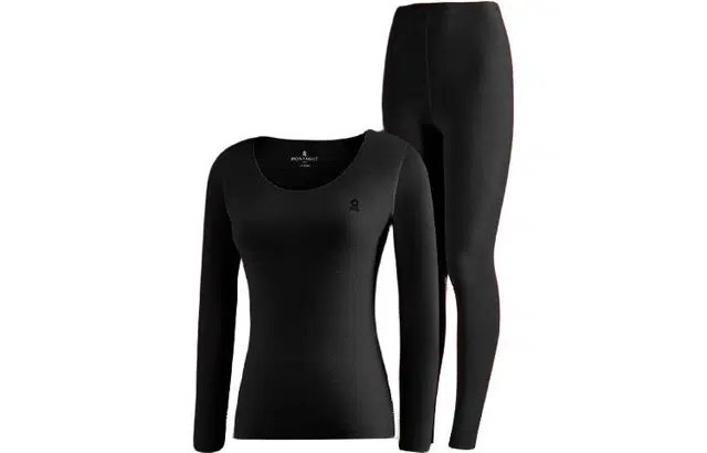 梦特娇 纯色长袖上衣纯色长裤保暖秋衣秋裤套装 女款