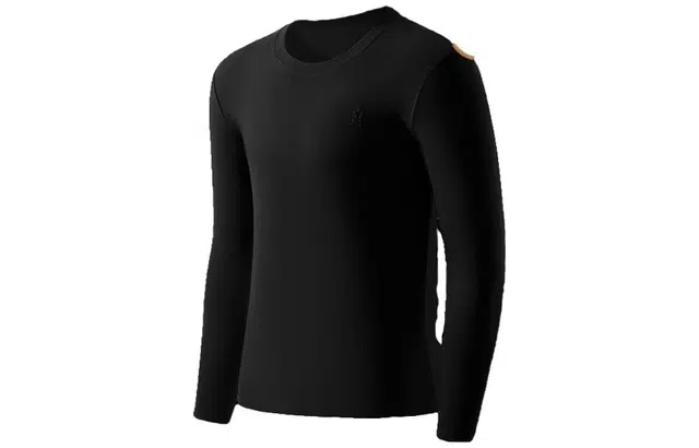 梦特娇 休闲内穿加绒发热保暖上装 男款