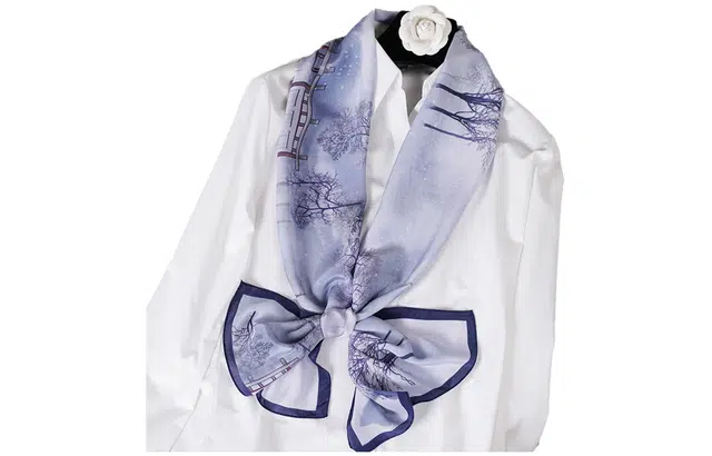 优幽兰 小众时尚百搭高级感气质优雅长条真丝四季通用防晒休闲舒适温柔淑女风穿搭 桑蚕丝 丝巾披肩围巾纱巾 女款