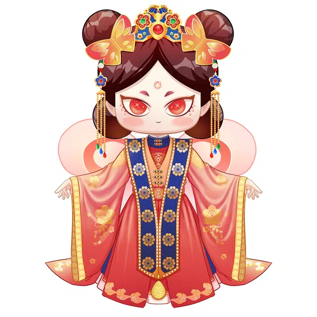 哲高积木 传承兽系列 南海蝴蝶朝代服饰收藏卡牌 卡牌周边