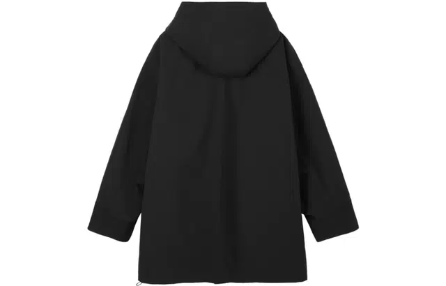 速写 羽绒服宽松连帽中长款外套时尚设计街头潮 男女同款