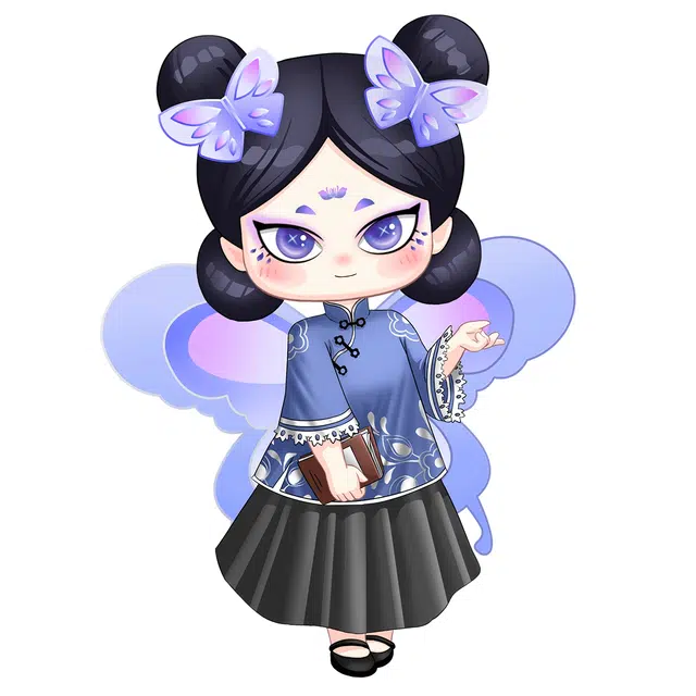 哲高积木 传承兽系列 南海蝴蝶朝代服饰收藏卡牌 卡牌周边