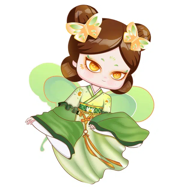 哲高积木 传承兽系列 南海蝴蝶朝代服饰收藏卡牌 卡牌周边