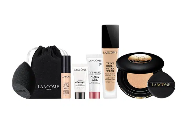 兰蔻 粉底液水粉霜彩妆套装 修饰肤色