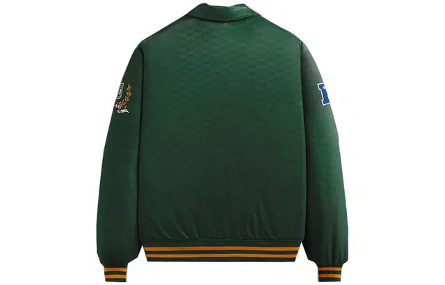 KITH x NFL FW23 Packers Satin Bomber Jacket Loho