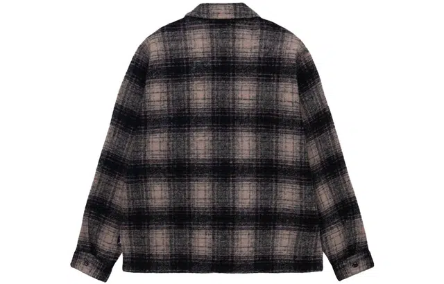 Stussy FW23 WOOL PLAID ZIP SHIRT