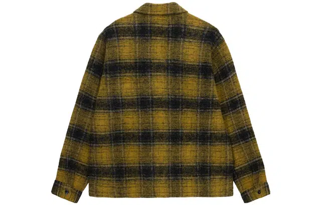 Stussy FW23 WOOL PLAID ZIP SHIRT