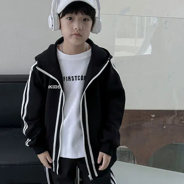 熊猫圆圆 童装 儿童春秋装休闲连帽外套新款男童炸街开衫卫衣男孩秋季上衣潮