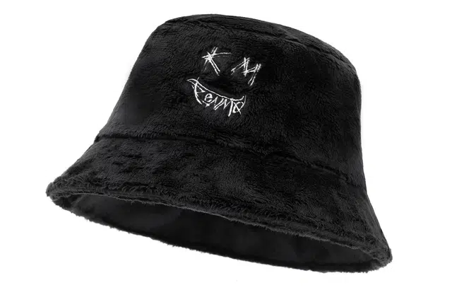 肯默 保暖冷帽水晶绒纯色盆帽 渔夫帽 男女同款情侣款