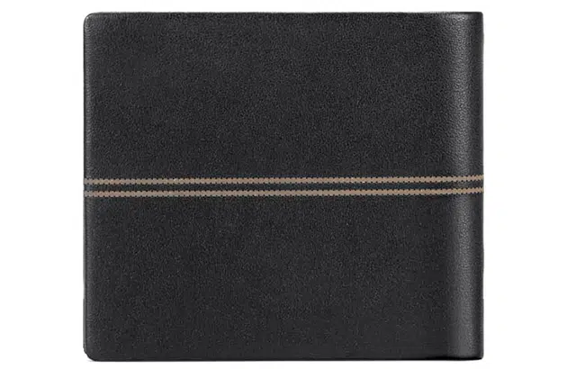 马莎兰缇 大容量商务出行多卡位潮流时尚小众 头层牛皮 短款长款零钱包卡包手拿钱包 男款 黑色