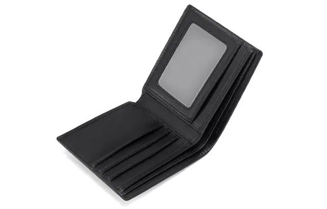 马莎兰缇 大容量商务出行多卡位潮流时尚小众 头层牛皮 短款长款零钱包卡包手拿钱包 男款 黑色