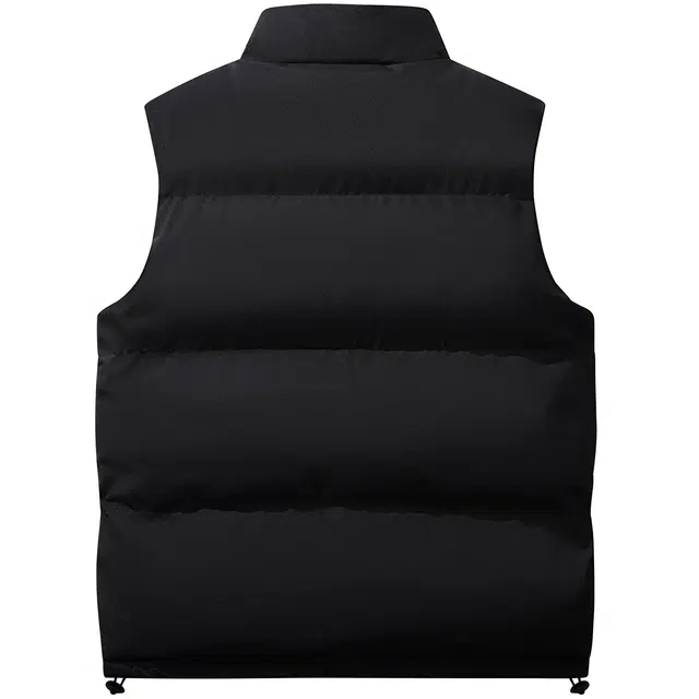 蜡笔小新 卡通字母小标立领保暖休闲棉外套马甲 男女同款