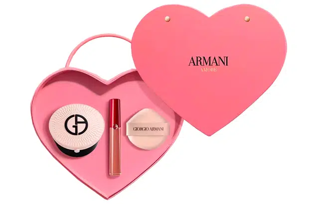 阿玛尼 限定裸粉气垫套装 修饰肤色 唇釉+气垫